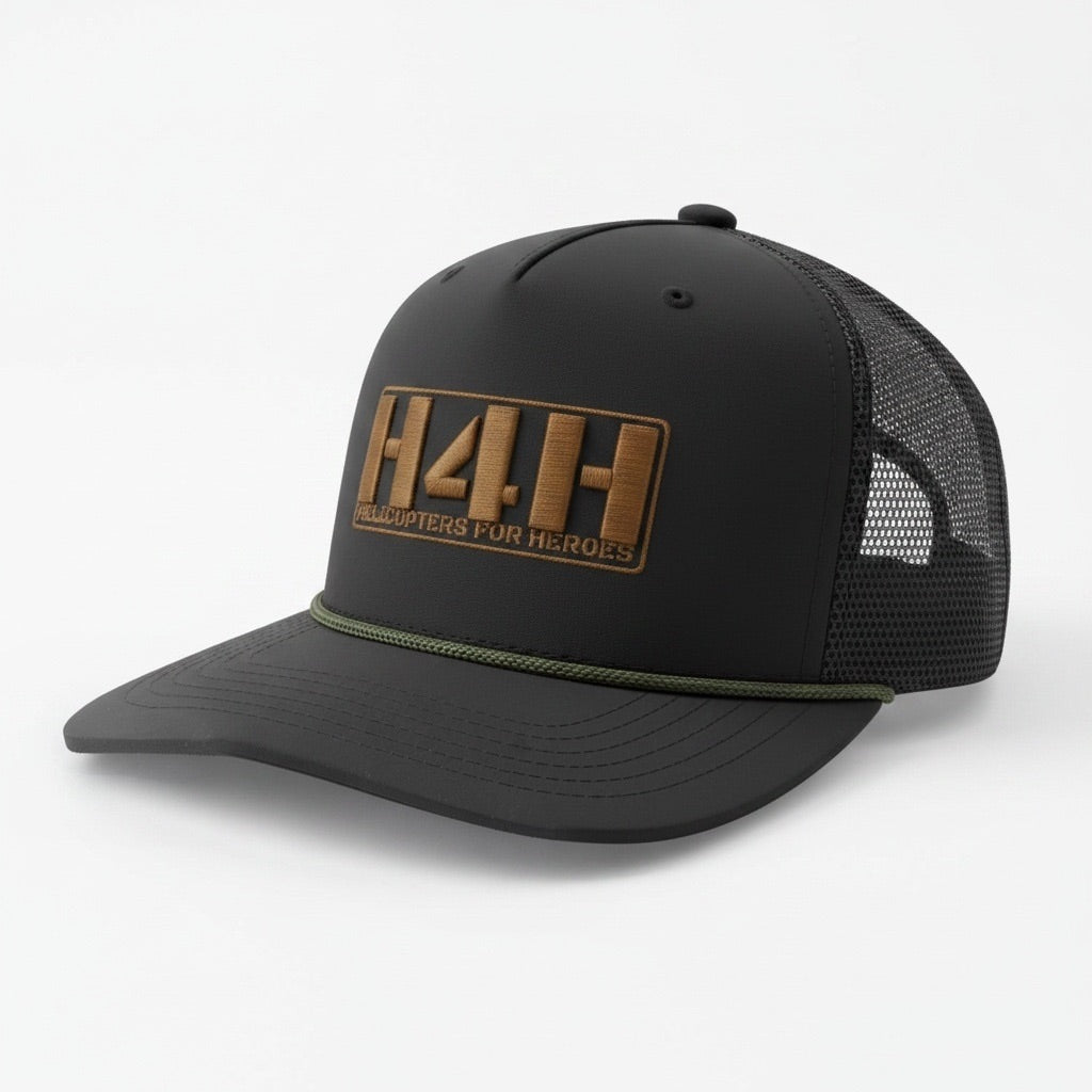 H4H Staunch Traditions Blackout Performance Rope Hat