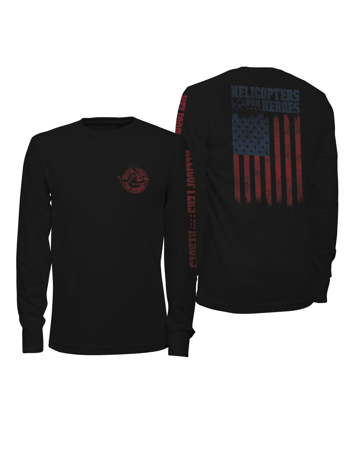 H4H American Flag Long Sleeve Shirt