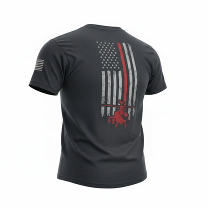 Men’s H4H Red Line Helicopter District Perfect Tri Tee