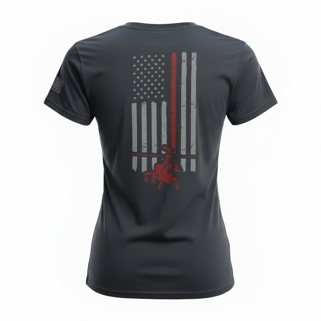 Women’s H4H Red Line Helicopter District Perfect Tri Tee