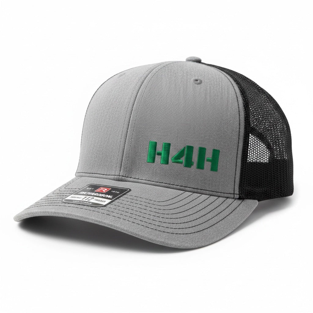 H4H Richardson 112 Trucker Hat – Heather Gray/Black