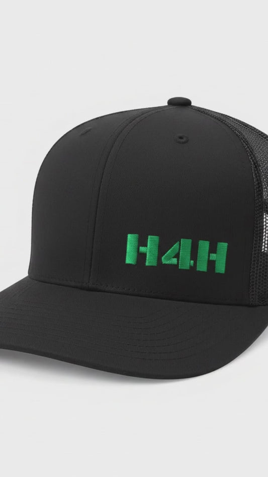 H4H Richardson 112 Trucker Hat – Black/Green